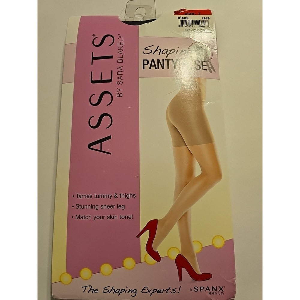 Spanx Assets By Sara Blakely Shaping‎ Pantyhose Black Size 1 (126B) NWT